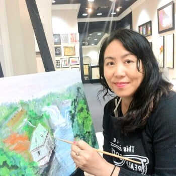 Leslie Ouyang, painting teacher
